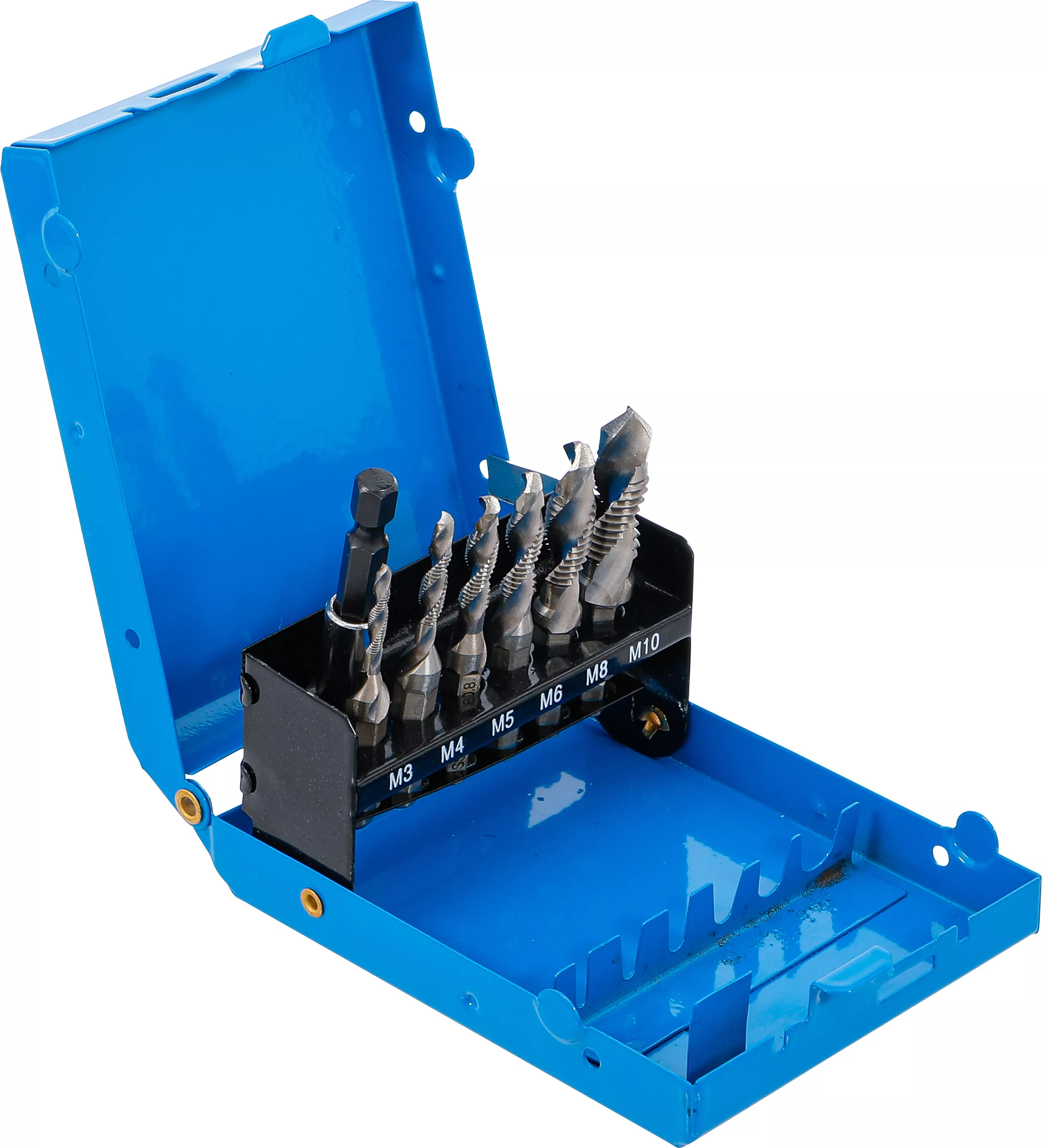 Bohrer-/ Gewindeschneider-Satz | HSS-G | 7-tlg. Bohrer-/ Gewindeschneider-Satz | HSS-G | 7-tlg.