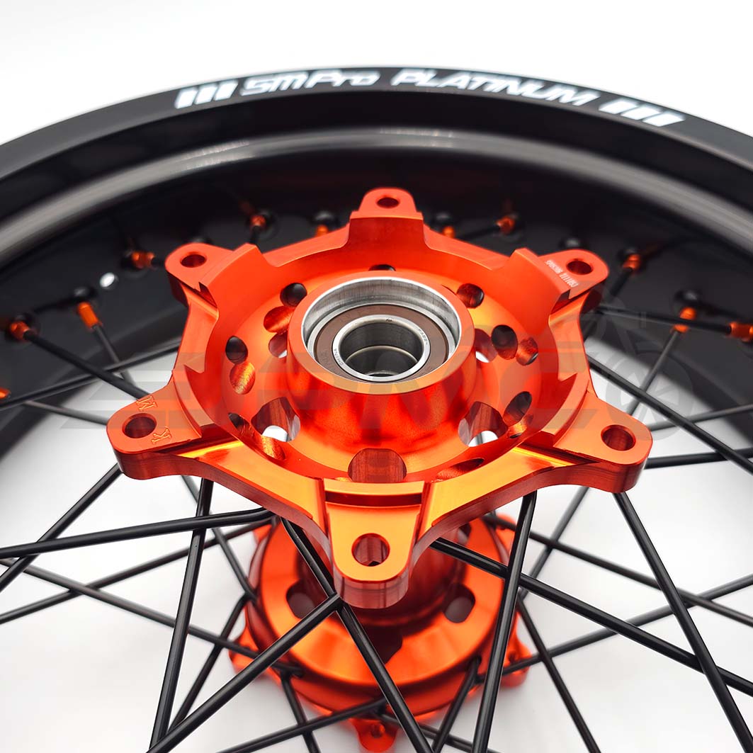 SMPro Supermoto Felgen Satz Orange f. KTM 2015 - 2024 SMPro Supermoto Felgen Satz Orange f. KTM 2015 - 2024