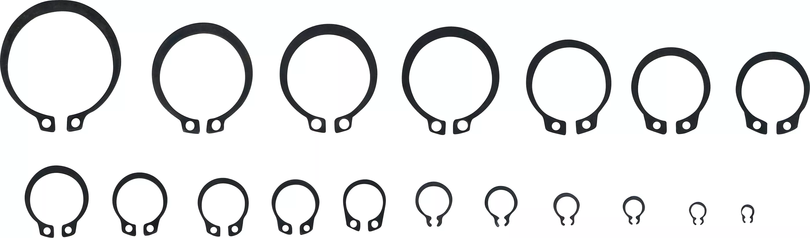 Seegerring-Sortiment (Sprengringe) | Ø 3 - 32 mm | 300-tlg. Seegerring-Sortiment (Sprengringe) | Ø 3 - 32 mm | 300-tlg.