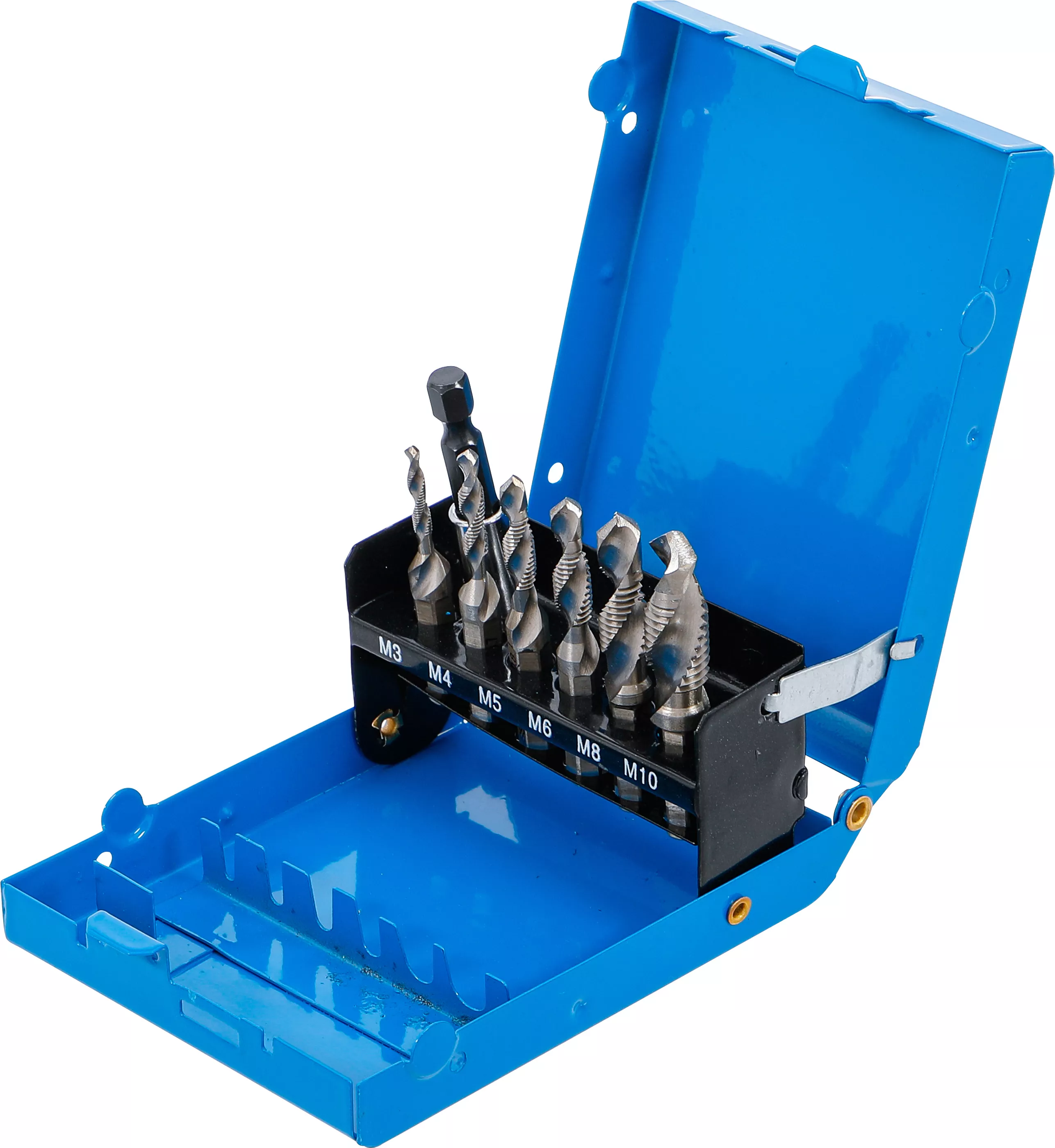 Bohrer-/ Gewindeschneider-Satz | HSS-G | 7-tlg. Bohrer-/ Gewindeschneider-Satz | HSS-G | 7-tlg.