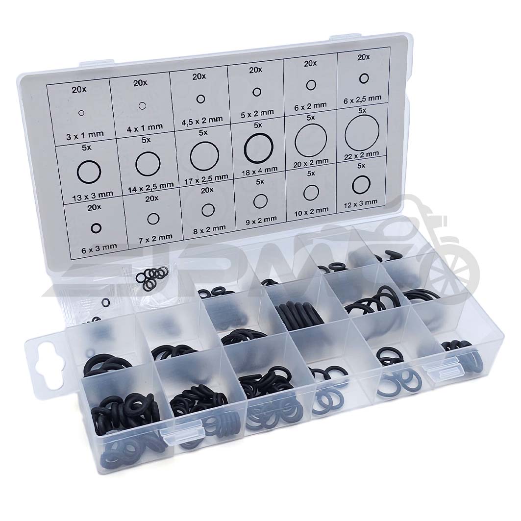 O-Ring-Sortiment | Ø 3 - 22 mm | 225-tlg. O-Ring-Sortiment | Ø 3 - 22 mm | 225-tlg.